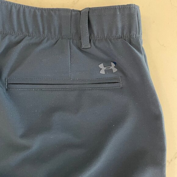 Under Armour Sporty Style # 1357810 Poly Blend Athletic Pants Blue Sz 8 NWOT - Picture 9 of 13